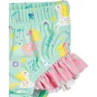 Playshoes UV-skydd 'Einhorn' gul / mint / rosa / vit