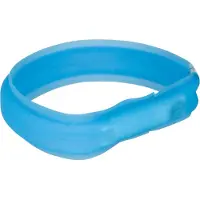Trixie Flash Light Band USB M-L: 50 cm/30 mm Blå