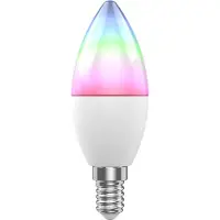 WOOX R9075 - LED-glödlampa - E14 - 5 W (motsvarande 40 W) - klass F - RGB/mjukt varmt vitt ljus - 2700-6500 K