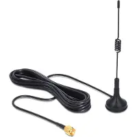 DeLOCK ISM-antenn 433 MHz SMA 3 dBi rundstrålande med magnetfot