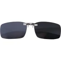 24.Se Clip-on solglasögon med UV400 skydd och svart glasfärg - Large