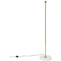 QAZQA Modern golvlampa mässing - Kaso