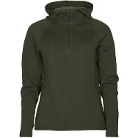 Pinewood Everyday Travel Hoodie Dam (Färg: Mörkgrönmelerad, Storlek: 2XL)