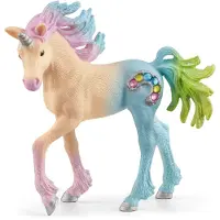 Schleich Bayala - Marshmellow Unicorn Filt - H: 8,4 cm 70724 - - One Size - Leksaksdjur