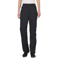 Vaude Women's Drop Pants II, regnbyxor, dam, svart