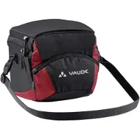 Vaude OnTour Box M Bag Klickfix ready svart/röd 2022 Styrväskor
