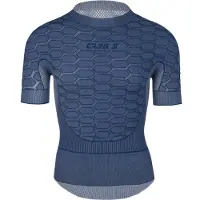 Q36.5 Base Layer 2 Short Sleeve Blue Inner Shirt, Size S-M