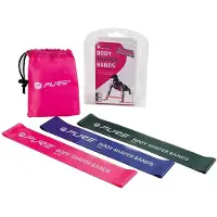 Pure 2 Improve Pure2Improve body shaper-band, set med 3 | Grön, Rosin och Violet