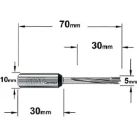 Cmt Borr för trä ; S=10x30 mm; D=5x30 mm