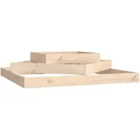 vidaXL Odlingslåda 112x112x27 cm massiv furu