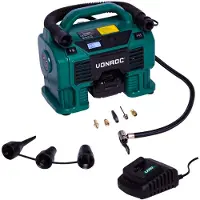 Vonroc Kompressor 20V - 12V - 2.0Ah | Inkl. Batteri och snabbladdare