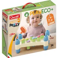 Quercetti Hammarbräde - PlayEco+ - 34 Delar - 84120 - - One Size - Tumlingdjur