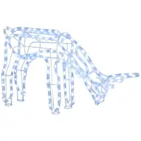 vidaXL Renfigur ljusslinga kallvit 73x31x45 cm