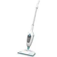 BLACKANDDECKER Black+Decker Floor Wiper Steam Mop, White/Blue 10-in-1 White/Blue