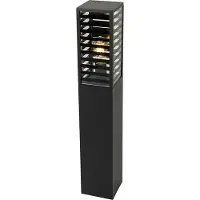 QAZQA Modern utomhusgolvlampa svart 80 cm IP44 - Reims