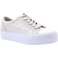 GUESS damsneakers med logotyp, storlek 4G, silverfärgade