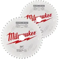 Milwaukee Sågklinga för trä 4932479575; 216x30 mm; Z48; Z60; 2 st.