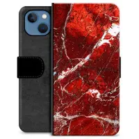 Mtp Products iPhone 13 Premium Plånboksfodral - Räd Marmor
