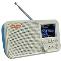 Mtp Products Bärbar DAB Radio & Bluetooth Högtalare C10 - Vit / Blå
