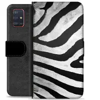 Mtp Products Samsung Galaxy A51 Premium Plånboksfodral - Zebra