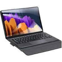 DUX Samsung Galaxy Tab S7/S8 Fodral med Bluetooth-tangentbord - Svart