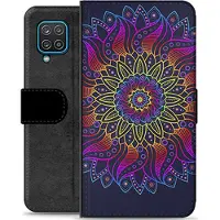 Mtp Products Samsung Galaxy A12 Premium Plånboksfodral - Färgrik Mandala