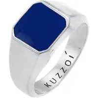 KUZZOI Ring mörkblå / silver