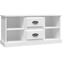 vidaXL Tv-bänk vit 99,5x35,5x48 cm konstruerat trä