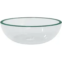 vidaXL Handfat härdat glas 35x12 cm transparent