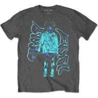 Ginza.se Billie Eilish: Unisex T-Shirt/Neon Graffiti Logo (Charcoal Grey) (Medium)