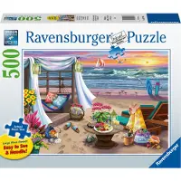 Ravensburger Cabana Retreat 500 stycke stort format Jigsaw -pussel fr vuxna - 16792 - Varje bit r unik SoftClick -teknik betyder att bitar pass