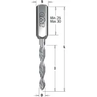Cmt Borr THROUGH HOLE DRILL XTREME HWM S=10X25 D=7X35X70 LH