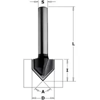 Cmt V-formad fräs Contractor K915-317; S=8 mm; D=31,8 mm