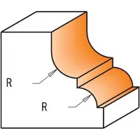 Cmt Kant- och hörnfräs ; S=1/4''; D=28,7 mm