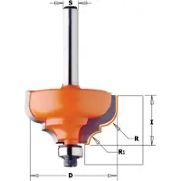 Cmt Kant- och hörnfräs ; S=6 mm; D=28,7 mm