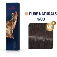 Wella Koleston Perfect Me+ KP Pure Naturals Permanent Hair Color 4/00 Medium Intensive Brown 60ml