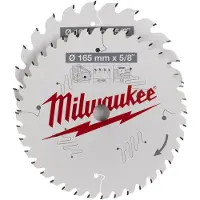 Milwaukee Sågklinga för trä 4932479837; 165x5/8''; 2 st.