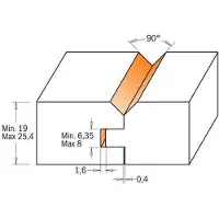 Cmt Frässkärare 855.506.11; S=12,7 mm; D=44,4 mm