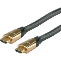 Roline HDMI Anslutningskabel HDMI-A-kontakt, HDMI-A-kontakt 7.50 m Svart 11.04.5805 4K UHD HDMI-kabel