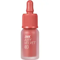 Peripera , Ink Airy Velvet Lip Tint, 03 Cartoon Coral, 4g (0.14oz)
