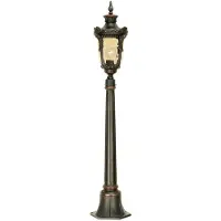 Elstead Lighting Pollare uthomus PHILADELPHIA, dimbar, Creme / bärnsten, Glas, Lantlig / rustik, Utomhuslampa