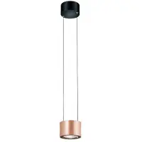 BANKAMP Pendellampa Impulse, dimbar, Koppar, Vardagsrum / matsal, Aluminium / grå / zink, Modern