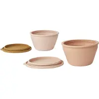 Liewood Fällbara skålar - Silikon - Dale - Rose Multimix - - One Size - Skål