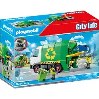 Playmobil City Life Recycling Truck, Bil och stad, City Life, 4 År, Grön, Vit