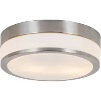 QAZQA Modern utomhus taklampa stål 28 cm IP44 - Flavi