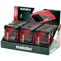 Metabo 626695000 HSS-G Metall-spiralborrset 8 delar 2 mm, 3 mm, 4 mm, 5 mm, 6 mm, 7 mm, 8 mm DIN 338 1 set