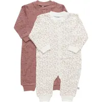 Pippi Baby Onesie - Pyjamasdräkt - 2-pack - Burlwood - - 56 - Onesie