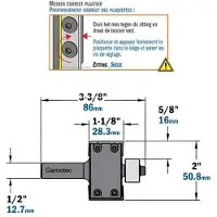 Cmt Falsfräs ; S=1/2''; D=50,8 mm