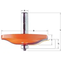 Cmt Hålkärlsfräs ; S=1/2''; D=82,5 mm