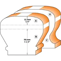 Cmt Kantgreppsfräs ; S=12 mm; D=35 mm